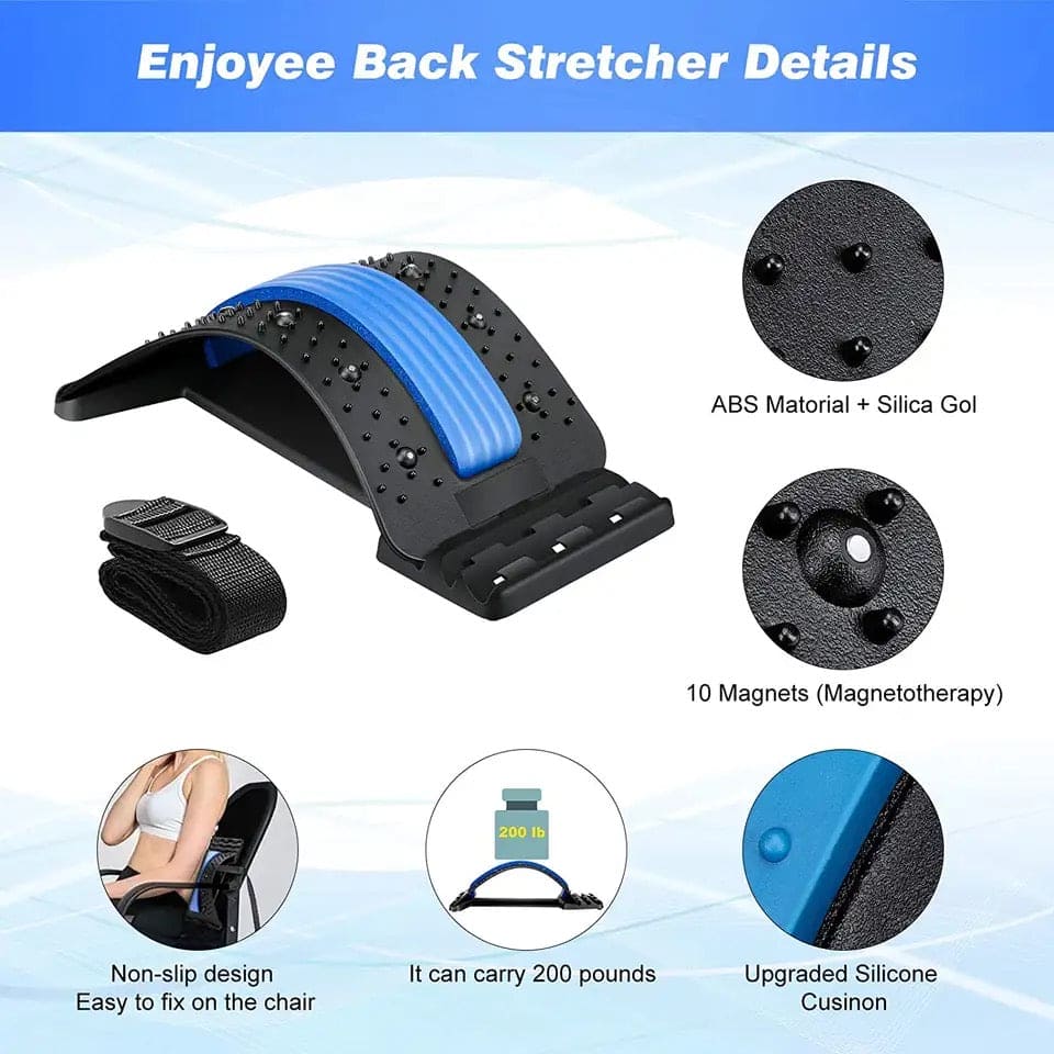 Magnetic Back Stretcher, Magic Back Support Spine Stretcher with Foam Pad, Back Massager Stretcher, Multi Level Back Stretcher, Back Stretching Device, Back Massager for Bed, Magic Stretch Fitness Lumbar Support, Spinal Curve Back Stretcher Magnetic Back Stretcher, Magic Back Support Spine Stretcher with Foam Pad, Back Massager Stretcher, Multi Level Back Stretcher, Back Stretching Device, Back Massager for Bed, Magic Stretch Fitness Lumbar Support, Spinal Curve Back Stretcher